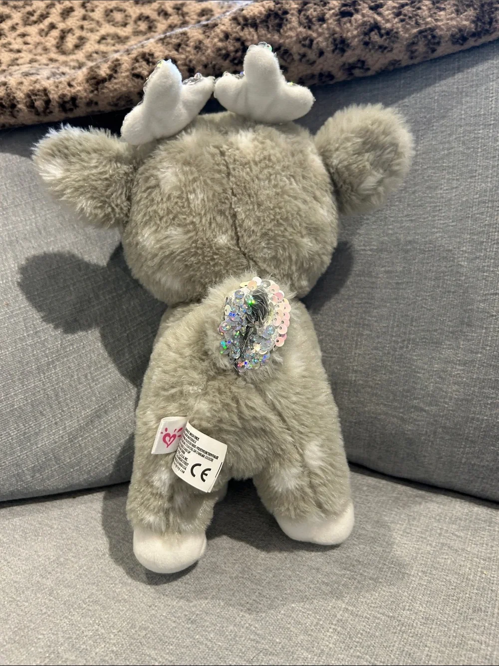 Plush Reindeer with flip sequins